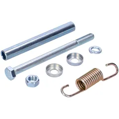 Anbauteile Set Fußbremshebel Distanzrohr, Zugfeder, Normteile für Simson S50, S51, S53, S70, S83 41880