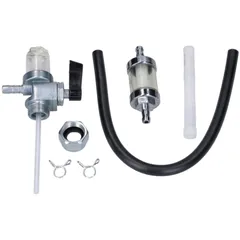 Kraftstoffschlauch Set - Benzinhahn mit Wassersack, Benzinschlauch und Benzinfilter für Simson S50, S51, MZ ETZ, TS, ES 41894