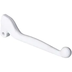 Handbremshebel ohne Armatur, abgewinkelt, Kunststoff weiß für Simson S50, S51, S53, S70, S83, SR50, SR80, KR51/2 41903