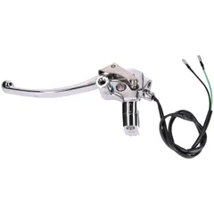 brake lever fitting left-hand chromed w/ M10 mirror mount for GY6 Grand Retro (25mm handlebar diameter) 42052