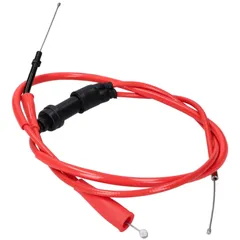 Gasseil Gaszug komplett Doppler PTFE rot für Derbi Senda 00-, Gilera SMT, RCR -05 42833-R