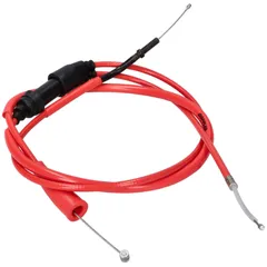 Gasseil Gaszug komplett Doppler PTFE rot für Derbi Senda DRD X-Treme 11-, DRD Racing 11-, Aprilia RX 50, SX 50 11-, Gilera RCR,