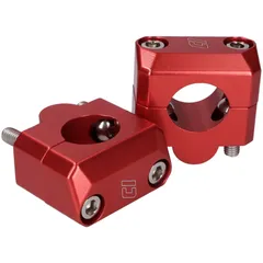 handlebar clamp set Doppler 22mm to 28.6mm red 42867-RE