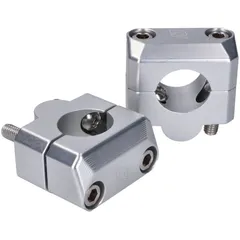 handlebar clamp set Doppler 22mm to 28.6mm silver 42867-SI