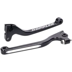 brake and clutch lever set Doppler CNC black for Derbi Senda, Gilera RCR, SMT -2010 42877-BK