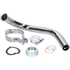 Birne Auspuffkrümmer Set Chrom 28mm für Simson Schwalbe KR51/2 42985
