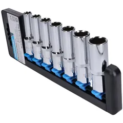 wrench socket set deep 7-piece metric 1/2 inch 10-19mm 43385