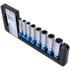 wrench socket set deep 8-piece metric 1/4 inch 6-14mm 43387