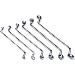 ring spanner set deep offset, 6-17mm 6-piece 43451