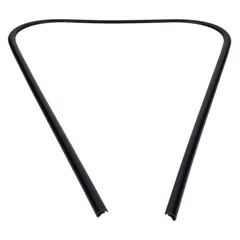 Verkleidung Schlitzrohr / Kantenschutz Beinschild, schwarz für LML, Vespa PX80-200 43737