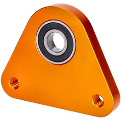 Flansch Hinterrad / Lagerplatte swiing Racing Aluminium gold für Piaggio Ciao, Si, Bravo, Boxer 43835