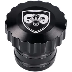 gas cap 66Heroes aluminum black, metal tank for Piaggio Ciao, Bravo 43884