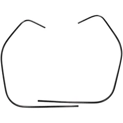 Verkleidung Kantenschutz, Schlitzrohr Set Moto Nostra Beinschild 1460mm schwarz für Vespa GTS 125, GTS HPE 300, GTS Super 125, G