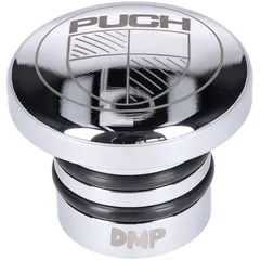 Tankdeckel Edelstahl poliert mit Puch-Logo für Puch Maxi S, N 44221
