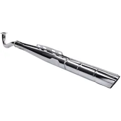 Schalldämpfer Auspuff 28mm verchromt Originaloptik 2-teilig für Puch Maxi 44328