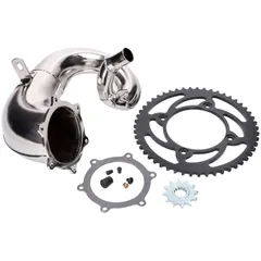 Auspuff Birne Entdrosselungskit mit Krümmer Chrom für Beta RR50 Supermoto Euro5 2021- 44397-SM