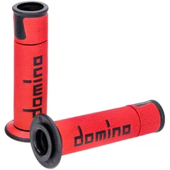 Griffe Satz Domino A450 On-Road Racing rot / schwarz mit offenen Enden 48745