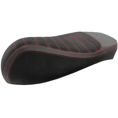 seat cover black, red stitch seam for Vespa GTS 125, 300 48830