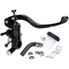 Bremspumpe / Bremszylinder vorn radial, externer Bremsflüssigkeitsbehälter, schwarz für 22mm Lenker 48942