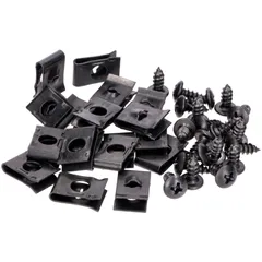 Blechmuttern Set mit Schrauben M4x10 - 20 Stück 49000
