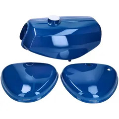 B-Ware Benzintank und Seitendeckel Set blau für Simson S50, S51, S70 49094-B