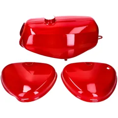 B-Ware Benzintank und Seitendeckel Set rot für Simson S50, S51, S70 49095-B