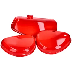 Benzintank und Seitendeckel Set rot für Simson S50, S51, S70 49095