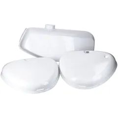 Benzintank und Seitendeckel Set weiß für Simson S50, S51, S70 49096