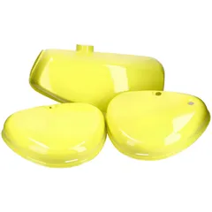 Benzintank und Seitendeckel Set gelb für Simson S50, S51, S70 49099