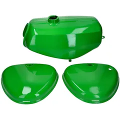 B-Ware Benzintank und Seitendeckel Set grün für Simson S50, S51, S70 49100-B