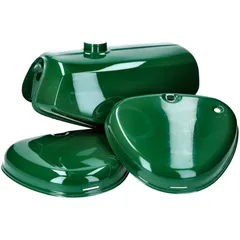 B-Ware Benzintank und Seitendeckel Set dunkelgrün für Simson S50, S51, S70 49101-B