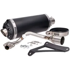 Auspuff Power1 Aluminium schwarz für Vespa Primavera, Sprint, Zip 4T 50 Euro4 18- 49116