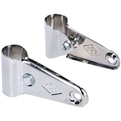 headlight holder set long type 40mm chrome for Moped, Mokick 49247