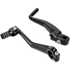 Schalthebel Kickstarter Set klappbar Aluminium schwarz eloxiert für Simson S50, S51, S53, S70, S83 49315