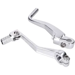 Schalthebel Kickstarter Set klappbar Aluminium silber eloxiert für Simson S50, S51, S53, S70, S83 49316
