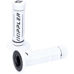 handlebar rubber grip set Doppler Grip 3D white / black 49403