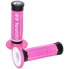 handlebar rubber grip set Doppler Grip 3D pink / white / black 49406