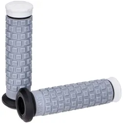 handlebar rubber grip set ProTaper Tri Density Pillow Top Grips ATV grey white 49593