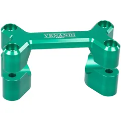 handlebar mount Venandi Dogbone CNC green for Simson S50, S51 49709