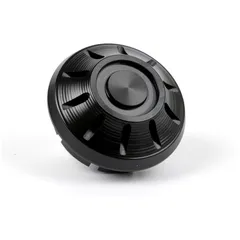Cap wheel nut / rim Ø=35mm -MOTO NOSTRA, CNC, shiny black- Vespa PX (-1984 - rear), Rally, Sprint, TS, GT, GTR, GS160, SS180, V5