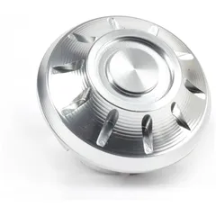 Cap wheel nut / rim Ø=35mm -MOTO NOSTRA, CNC, silver- Vespa PX (-1984 - rear), Rally, Sprint, TS, GT, GTR, GS160, SS180, V50 Spe