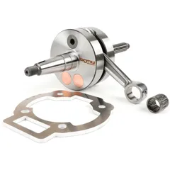 Crankshaft long stroke -BGM Evolution 2 55mm stroke, 110mm conrod, Ø=90mm webs- Piaggio Maxi 2-stroke - incl. spacer, Aprilia SR