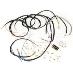 Wiring loom set for conversion (incl. light switch) -BGM PRO, Vespa AC conversion to electronic ignition (Vespatronic) - Vespa S