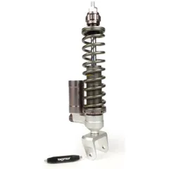 Rear shock absorber BGM PRO SC/R12 COMPETITION, 330mm, gray for Vespa PX80, PX125, PX150, PX200, T5 125cc, Vespa Rally180, Vespa
