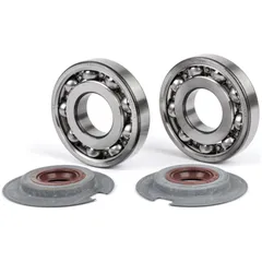 Bearing and oil seal set for crankshaft -BGM PRO FKM/Viton® (E10/etahnol resistant), FAG bearing- Vespa Wideframe VM, VN, VL, VB