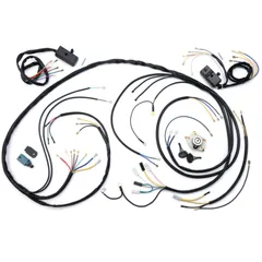 wiring harness set incl. switch BGM ORIGINAL 3-pin voltage regulator horn AC ignition base plate with 5-cable for Vespa PX 81-83