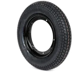 complete wheel BGM PRO 3.50-10 inch TT 59P reinforced black for Vespa Largeframe PX, Sprint, Rally, GT, GTR, TS, T4, LML Star, S