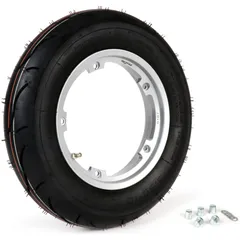 complete wheel BGM PRO 3.50-10 inch TL 59S reinforced tubeless for Vespa Largeframe PX, Sprint, Rally, GT, GTR, TS, T4, LML Star