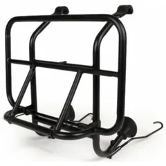 Gepäckträger vorne Moto Nostra klappbar schwarz für Vespa Smallframe V50, PV125, PK XL2 Largeframe Rally180, 200, Sprint150, TS1