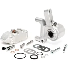 Bremszange vorne inkl. Bremszangenaufnahme BGM PRO, CNC Touring, 4-Kolben, radiale Befestigung Bremstrommel Typ Piaggio/Grimeca 50283